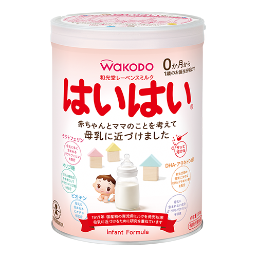 アサヒグループ食品の粉ミルク「和光堂レーベンスミルクはいはい」の